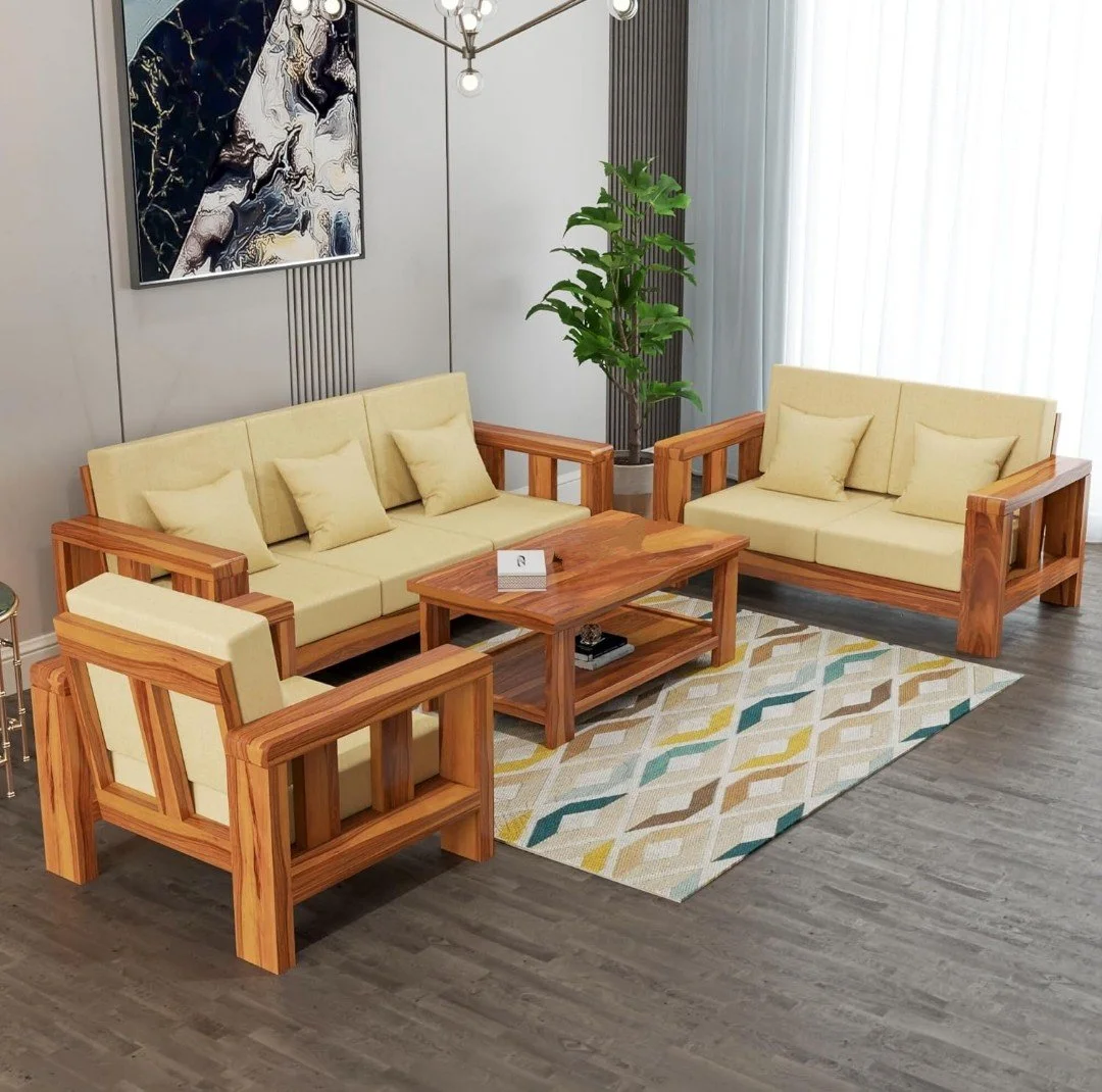 Wooden sofa set for New Delhi homes